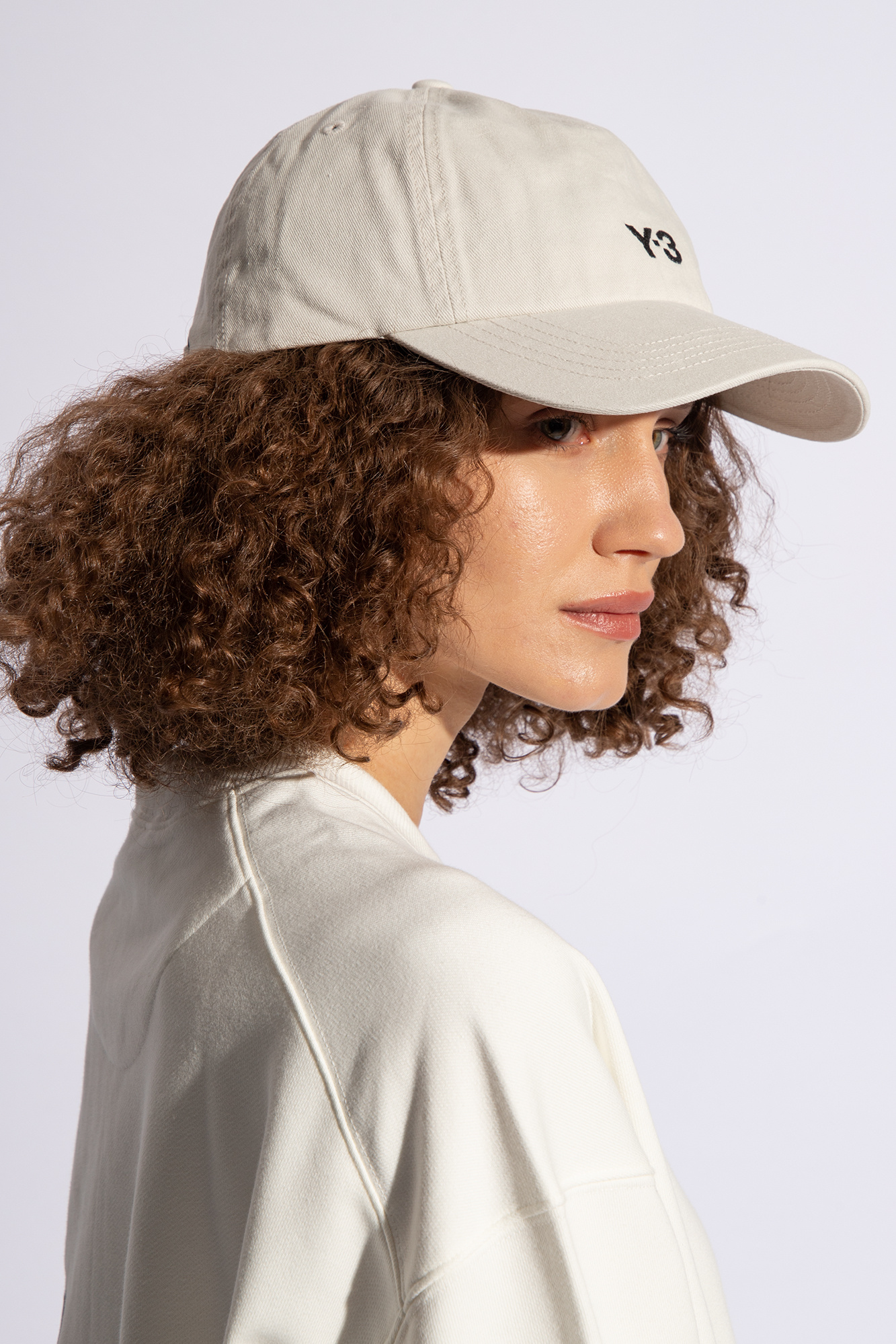 Cream Baseball cap with logo Y - 3 Yohji Yamamoto
